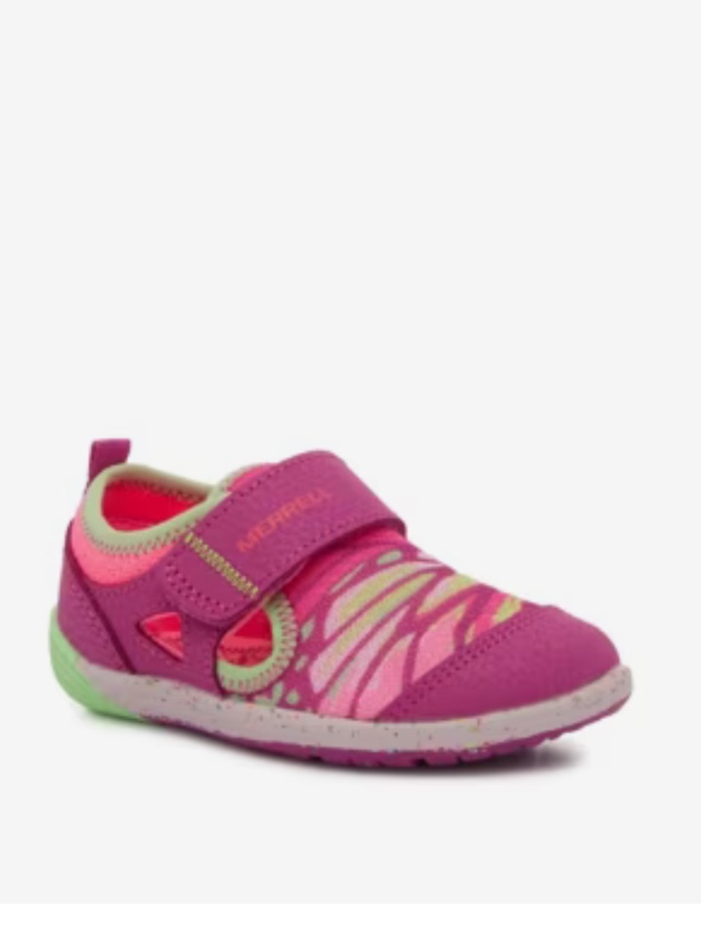 Kids Pink Butterfly Print Water Shoe